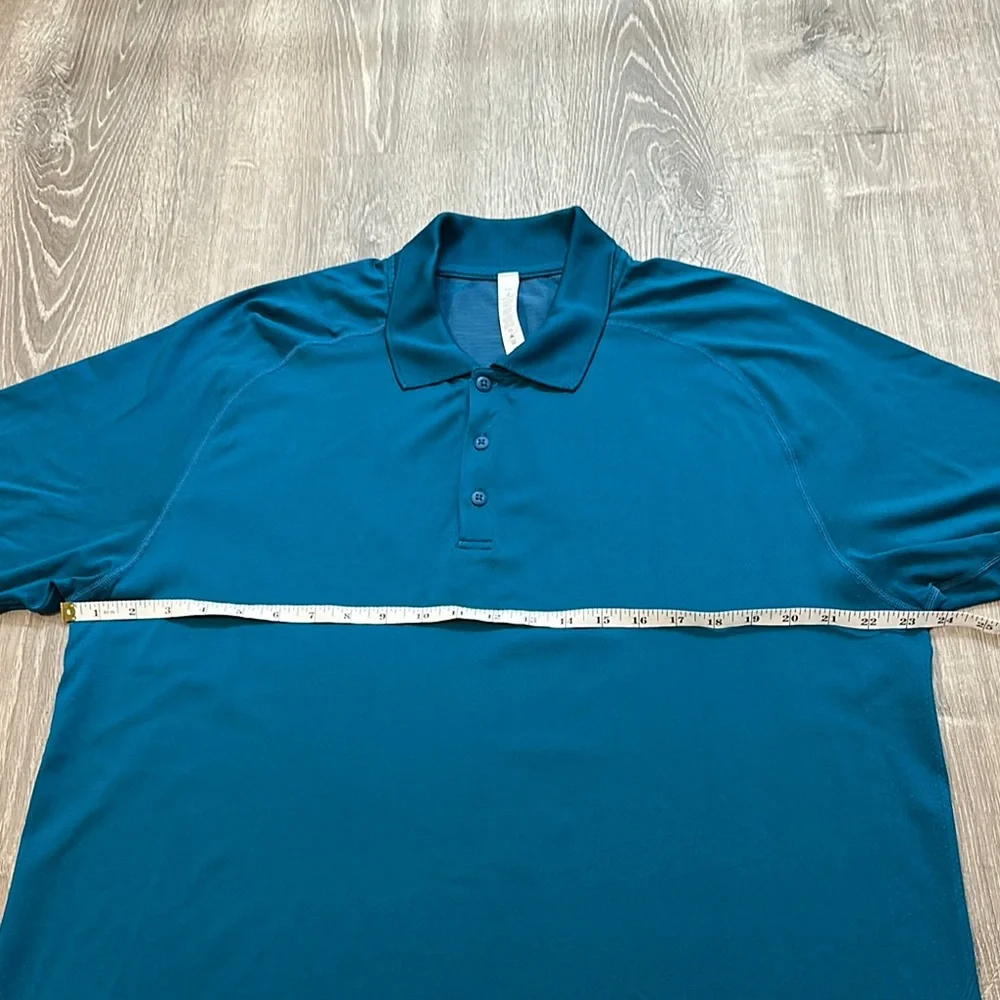 Lululemon Men's XXL Metal Vent Tech Short‎ Sleeve Performance Golf Polo Shirt